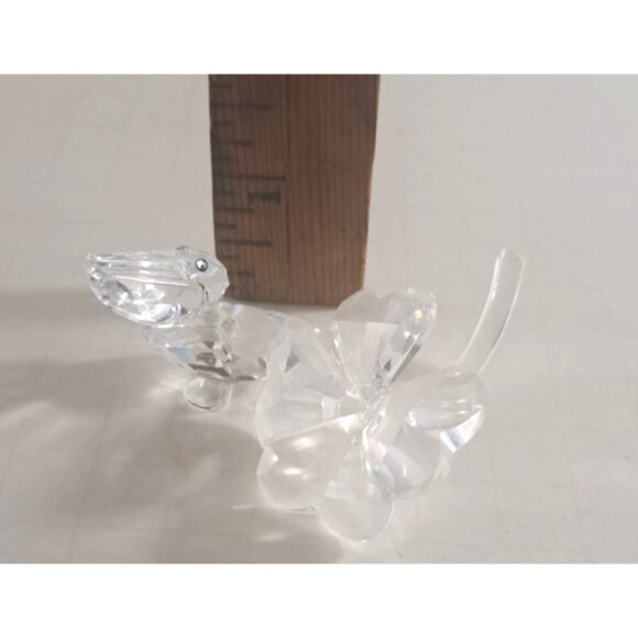 Swarovski Crystal Figurine Lot of 4 NO Box or COA Swan Clover Gosling Pelican - Picture 10 of 10